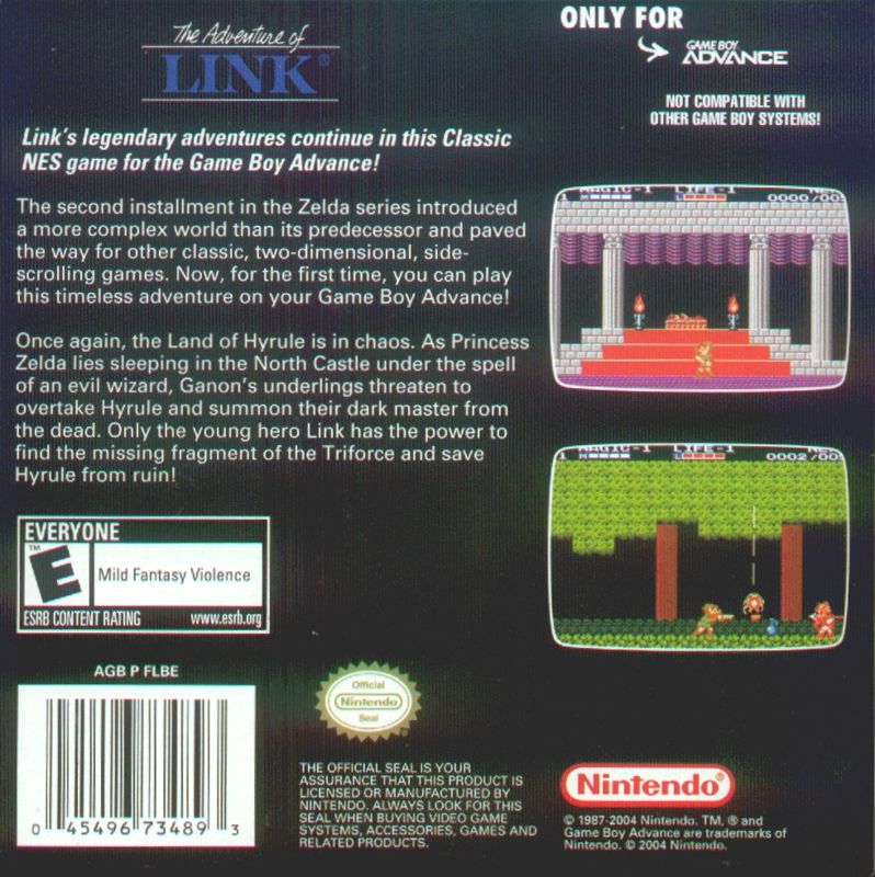 Classic NES Series: Zelda II: The Adventure of Link - Game Boy Advance