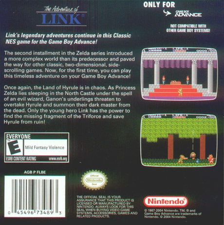 Classic NES Series: Zelda II: The Adventure of Link - Game Boy Advance