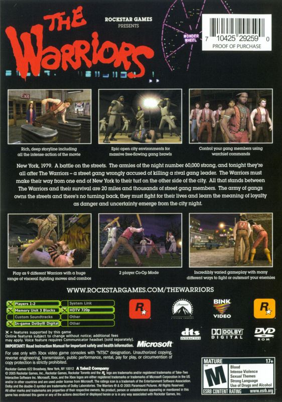 The Warriors - Xbox