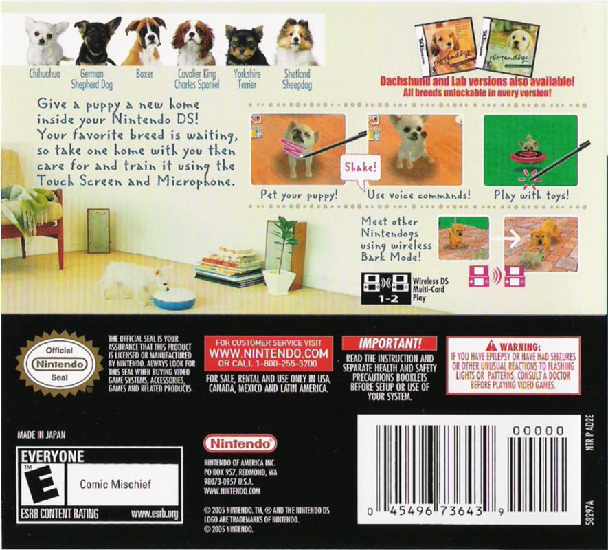 Nintendogs: Chihuahua & Friends - Nintendo DS