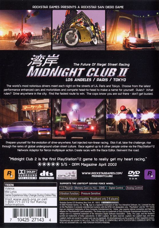 Midnight Club II - PlayStation 2