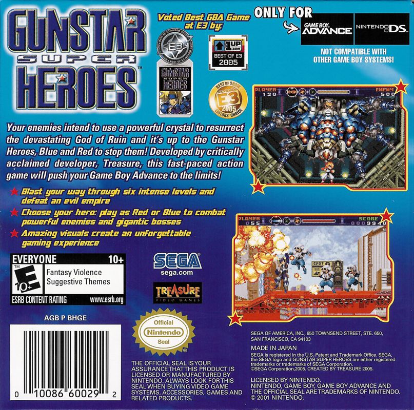 Gunstar Super Heroes - Game Boy Advance