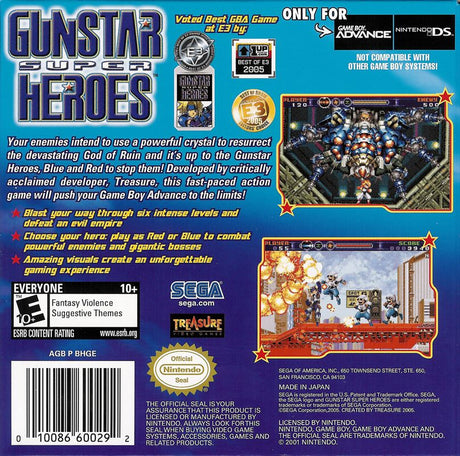 Gunstar Super Heroes - Game Boy Advance