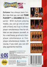 Columns III: Revenge of Columns - SEGA Genesis