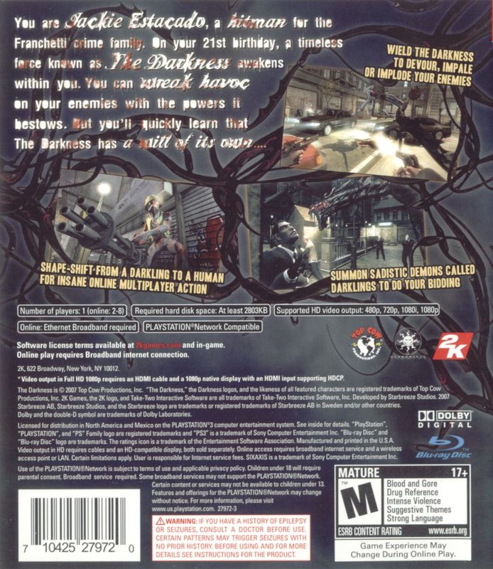 The Darkness - PlayStation 3