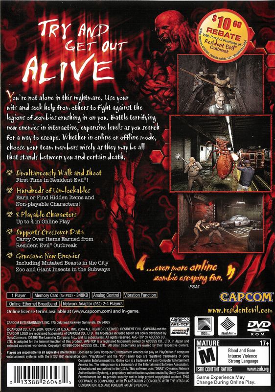 Resident Evil: Outbreak - File #2 - PlayStation 2