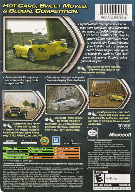 Project Gotham Racing 2 - Xbox