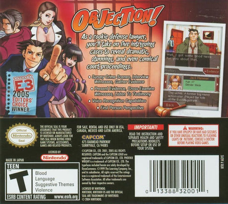 Phoenix Wright: Ace Attorney - Nintendo DS