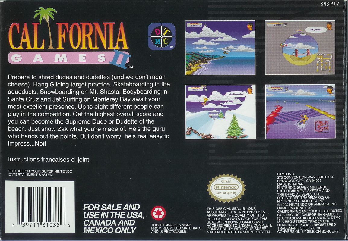 California Games II - Super Nintendo