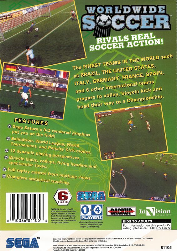 Worldwide Soccer - SEGA Saturn