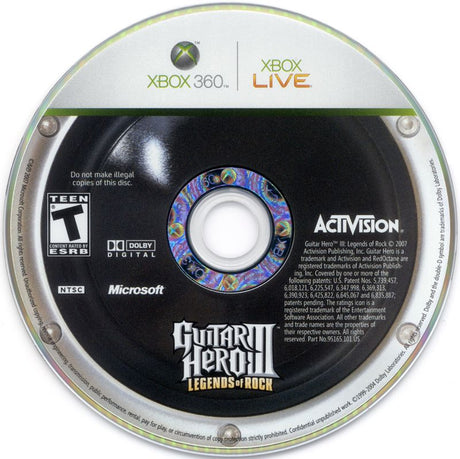 Guitar Hero III: Legends of Rock - Xbox 360