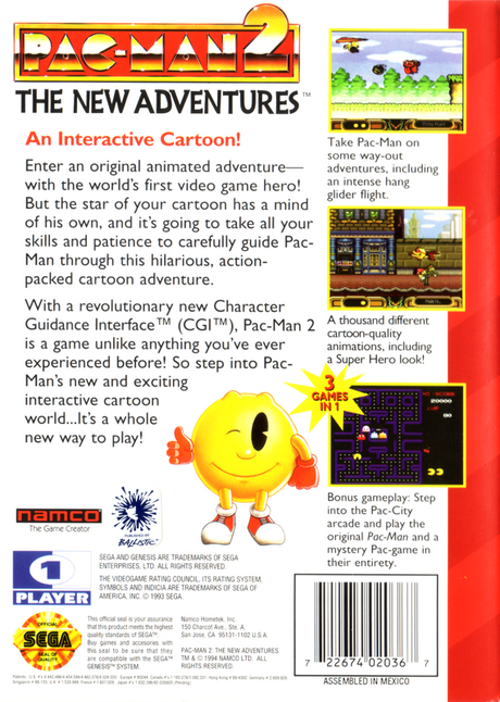 Pac-Man 2: The New Adventures - SEGA Genesis