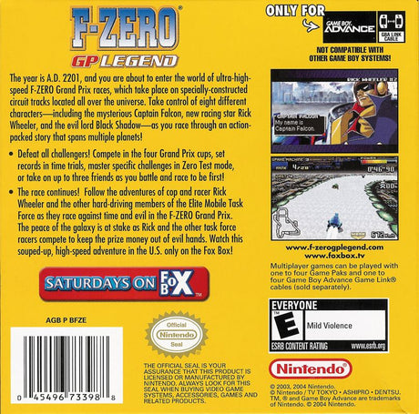 F-Zero: GP Legend - Game Boy Advance