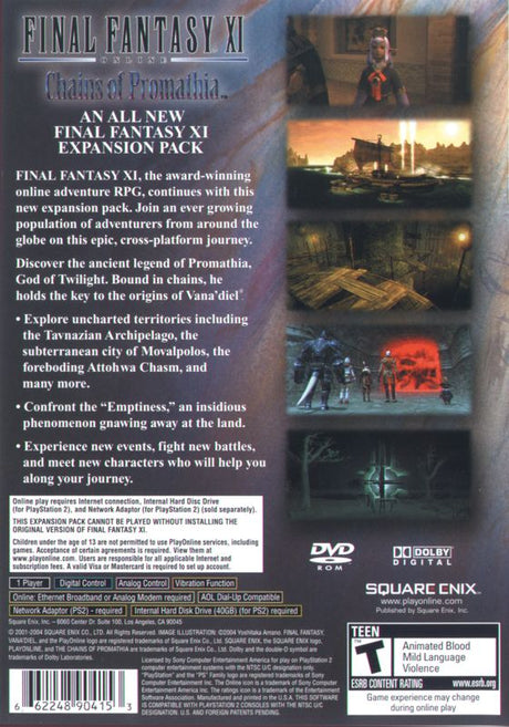 Final Fantasy XI Online: Chains of Promathia - PlayStation 2