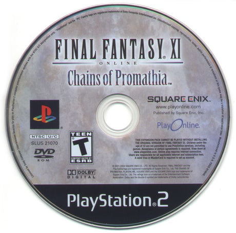 Final Fantasy XI Online: Chains of Promathia - PlayStation 2