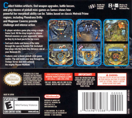 Metroid Prime Pinball - Nintendo DS