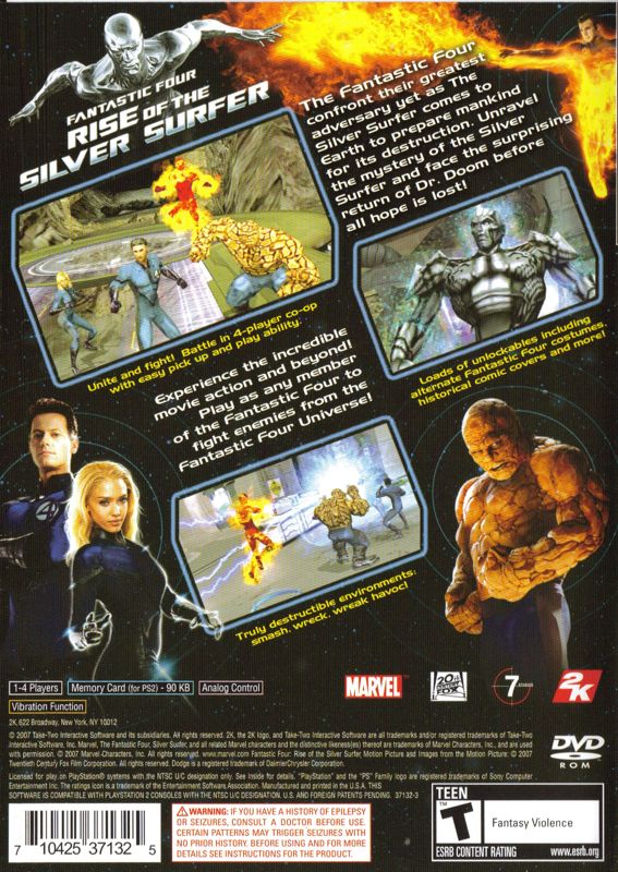 Fantastic Four: Rise of the Silver Surfer - PlayStation 2
