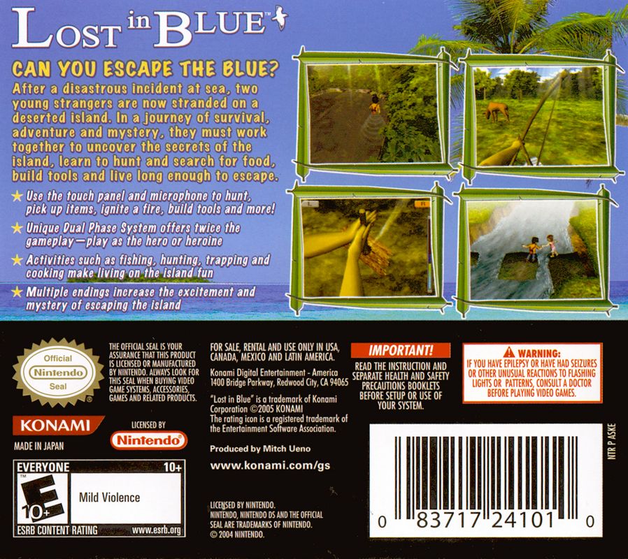 Lost in Blue - Nintendo DS