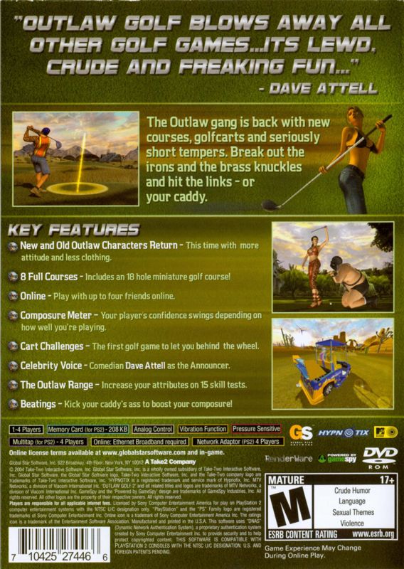 Outlaw Golf 2 - PlayStation 2
