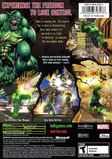 Incredible Hulk: Ultimate Destruction - Xbox