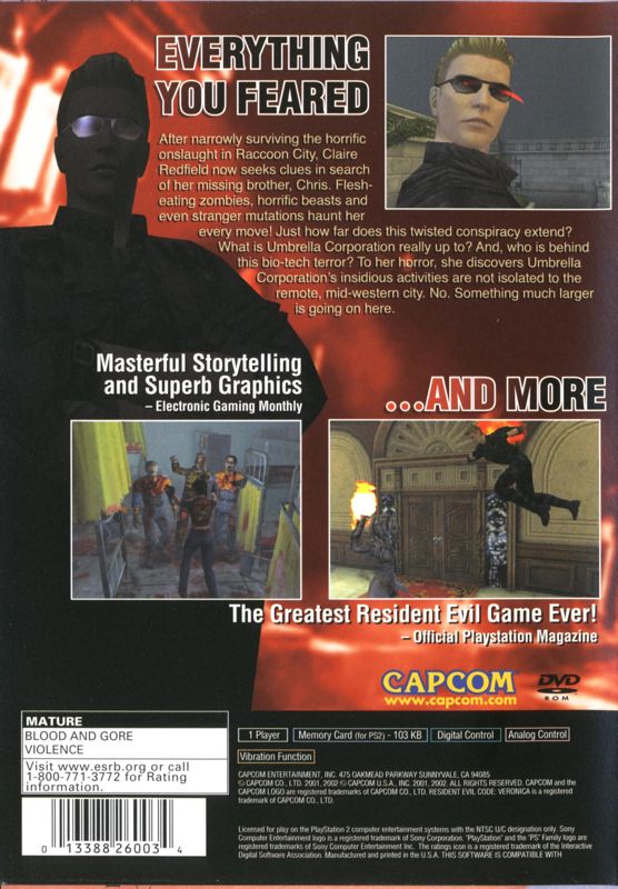 Resident Evil - Code: Veronica X - PlayStation 2