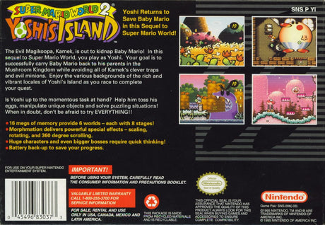 Super Mario World 2: Yoshi's Island - Super Nintendo