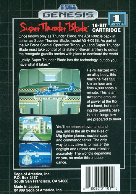 Super Thunder Blade - SEGA Genesis