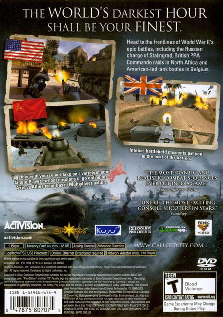 Call of Duty: Finest Hour - PlayStation 2
