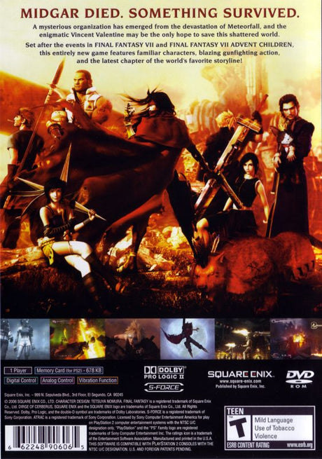 Dirge of Cerberus: Final Fantasy VII - PlayStation 2