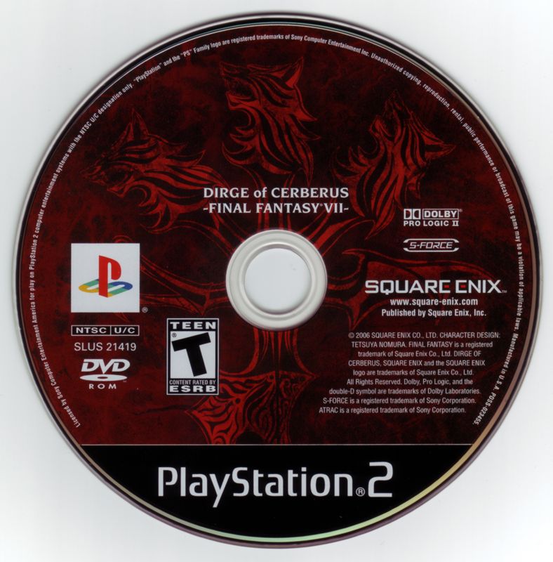 Dirge of Cerberus: Final Fantasy VII - PlayStation 2