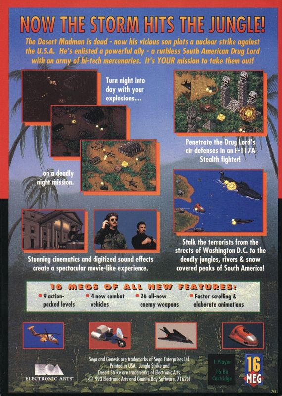Jungle Strike - SEGA Genesis