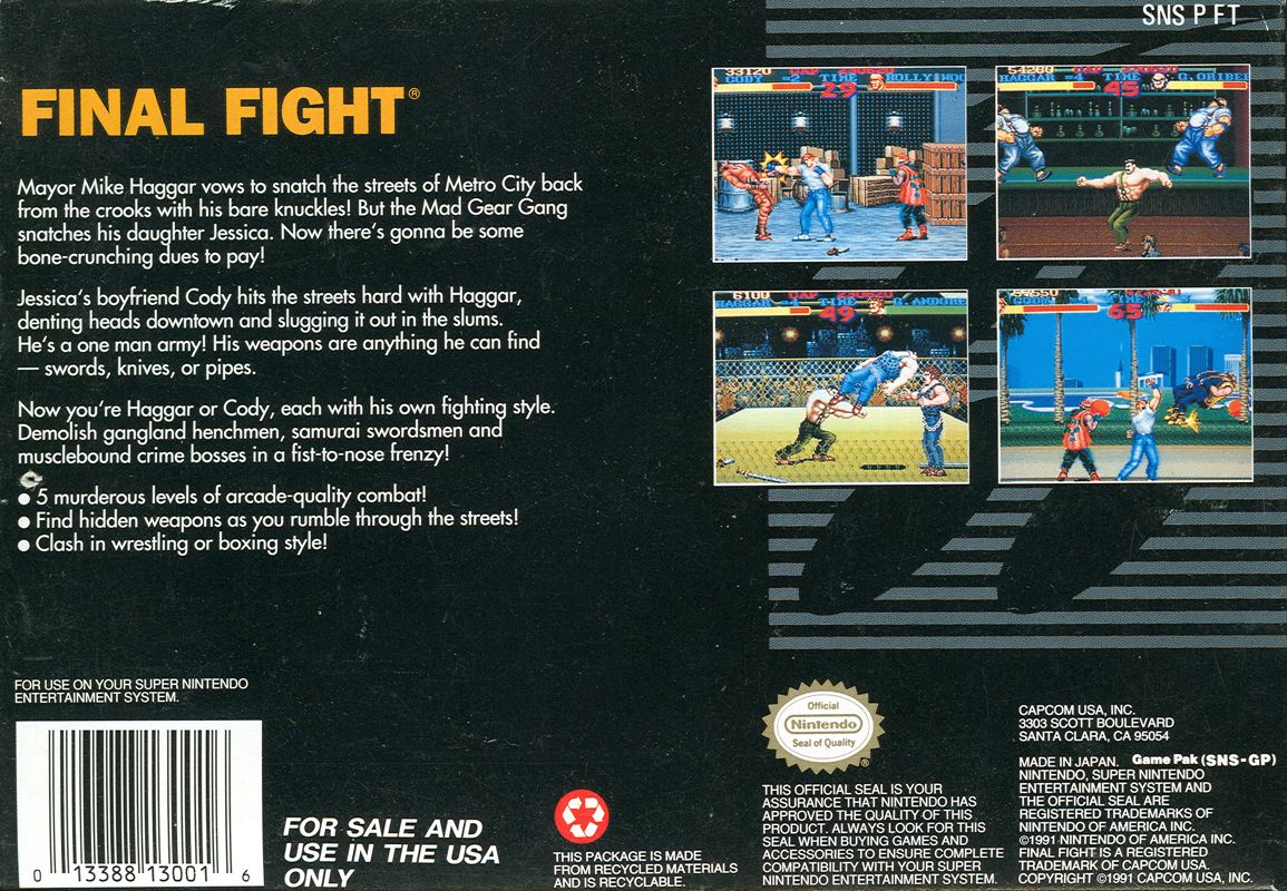 Final Fight - Super Nintendo