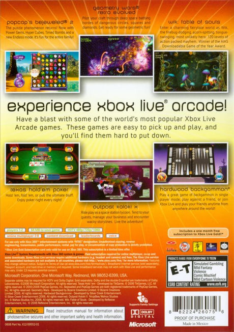 Xbox Live Arcade Unplugged Volume 1 - Xbox 360
