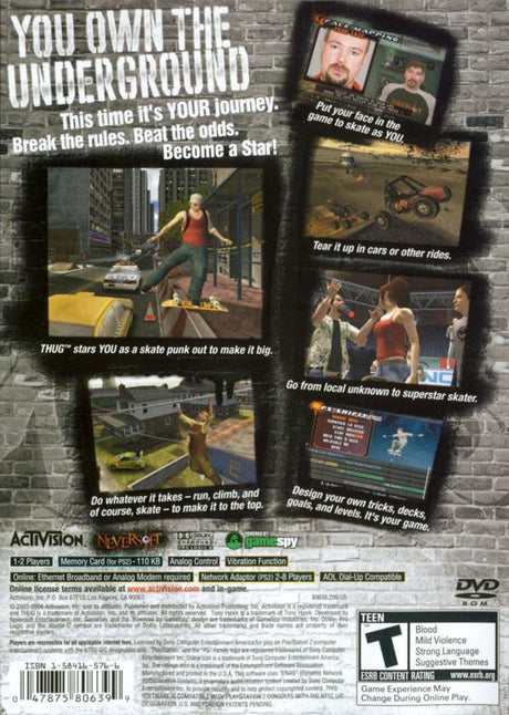 Tony Hawk's Underground - PlayStation 2