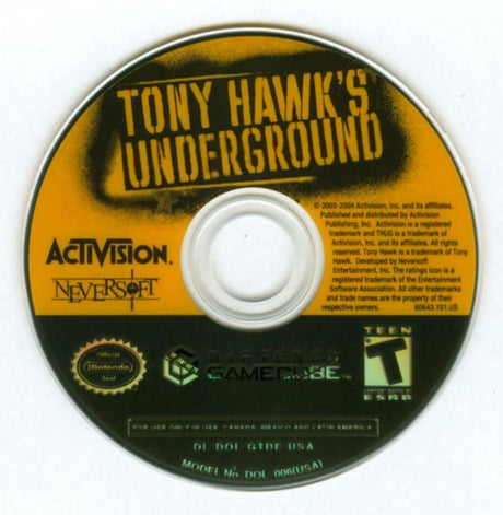 Tony Hawk's Underground - GameCube