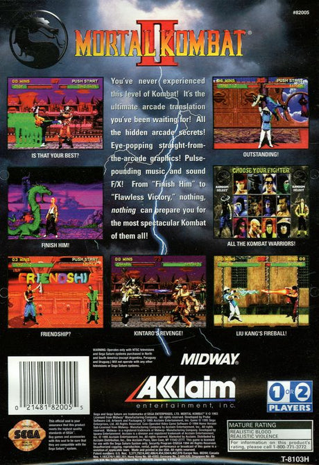 Mortal Kombat II - Sega Saturn