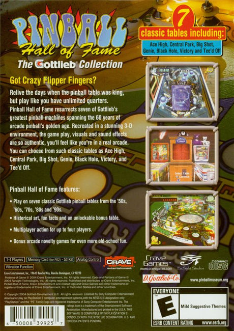 Pinball Hall of Fame: The Gottlieb Collection - PlayStation 2