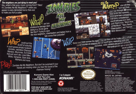 Zombies Ate My Neighbors - Super Nintendo