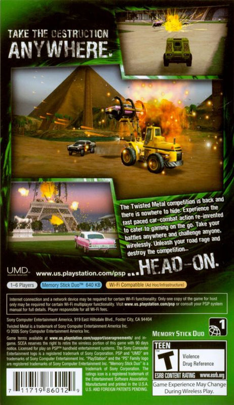Twisted Metal Head On - PSP
