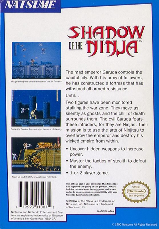 Shadow of the Ninja - NES