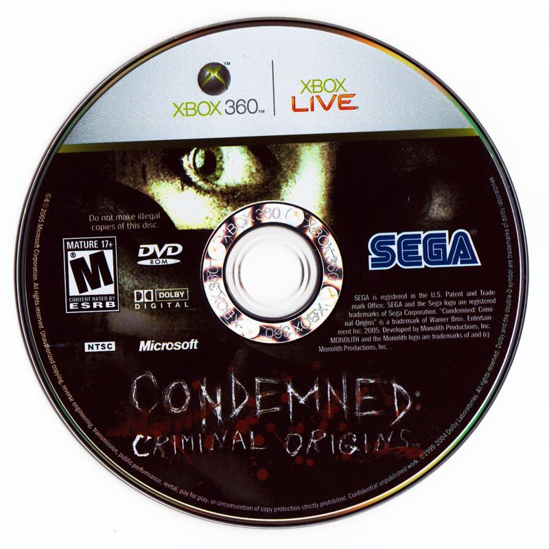 Condemned: Criminal Origins - Xbox 360