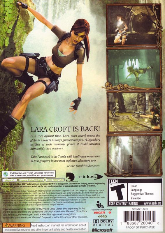 Tomb Raider: Legend - Xbox 360