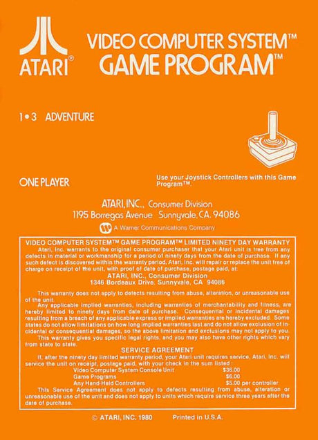 Adventure - Atari 2600