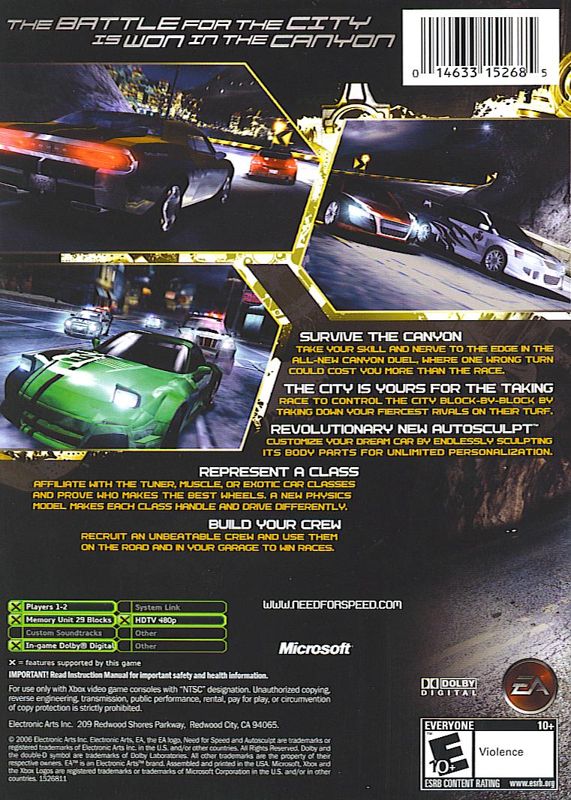Need for Speed: Carbon - Xbox