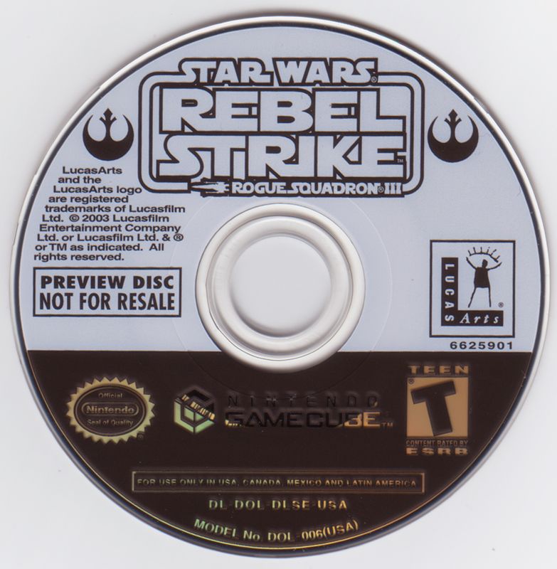 Star Wars: Rogue Squadron III - Rebel Strike Preview Disc - GameCube