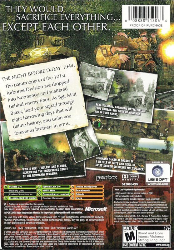Brothers in Arms: Road to Hill 30 - Xbox
