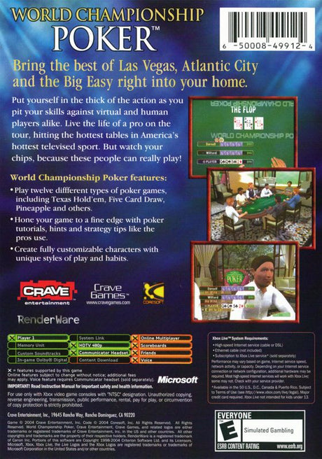 World Championship Poker - Xbox