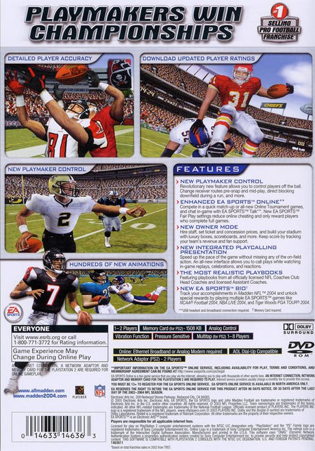 Madden NFL 2004 - PlayStation 2