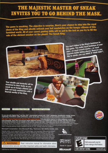Sneak King - Xbox, Xbox 360