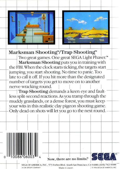 Marksman Shooting & Trap Shooting - Sega Master System